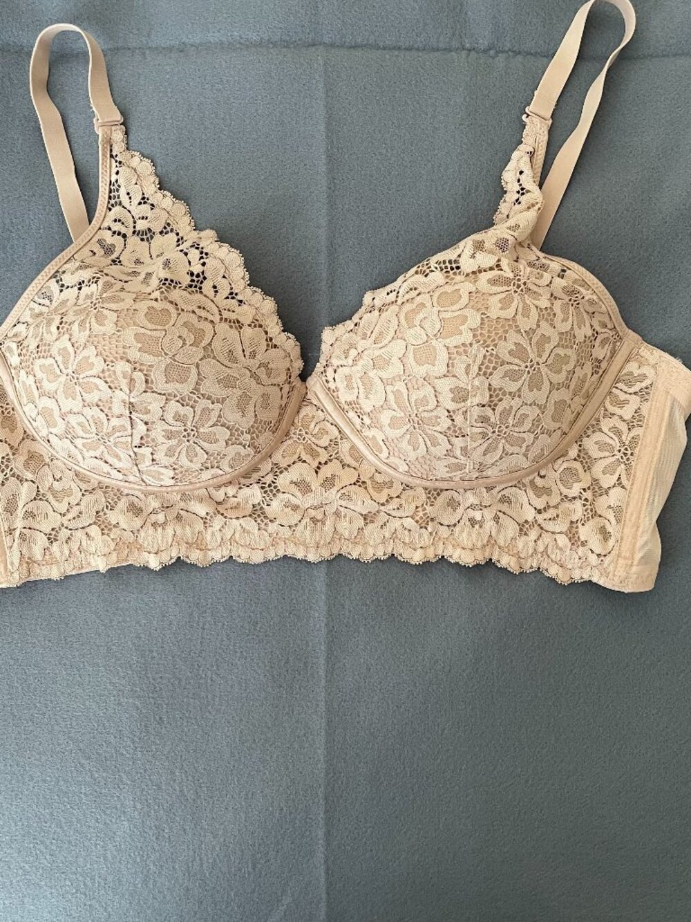 Maidenform Lace Bra Beige Plus Size 40B
